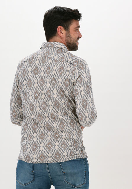Beige CAST IRON Casual overhemd LONG SLEEVE SHIRT PRINT ON LIG - large
