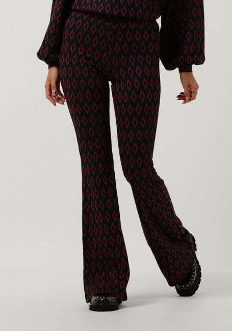 Paarse REFINED DEPARTMENT Wijde broek 95 IKAT KNIT - large