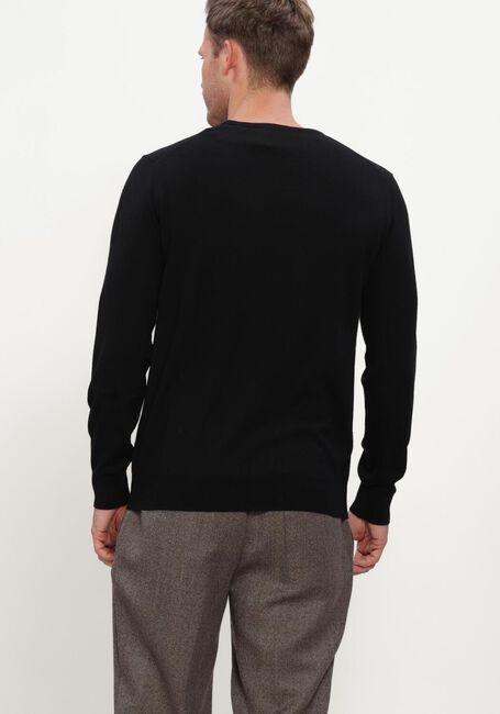 Zwarte STEFANO LAURAN Trui ROUND NECK MERINO - large