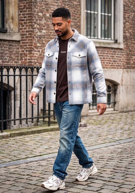 Blauwe PURE PATH Straight leg jeans THE ERIC - large