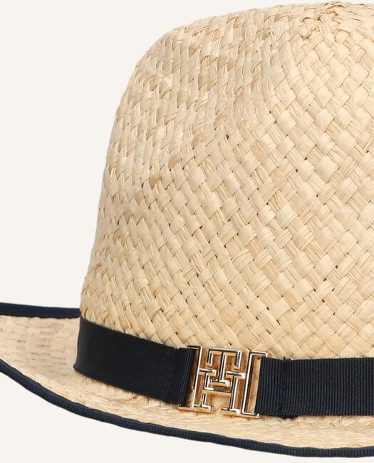 Beige TOMMY HILFIGER Hoed BEACH SUMMER STRAW FEDORA HAT Beige TOMMY HILFIGER Hoed BEACH SUMMER STRAW FEDORA HAT - large