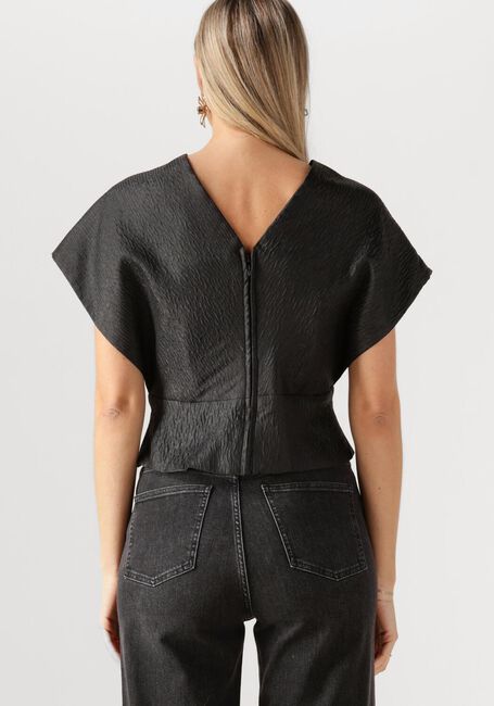 Zwarte BY-BAR Top SIMONE BUBBLE TOP - large