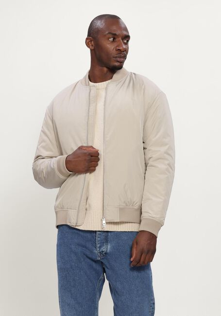 Beige SELECTED MEN Jack SLMCHARLES BOMBER JKT - large