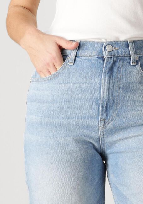 Lichtblauwe TOMMY JEANS Straight leg jeans LAYLA HR SLIM STRAIGHT CH0115 - large