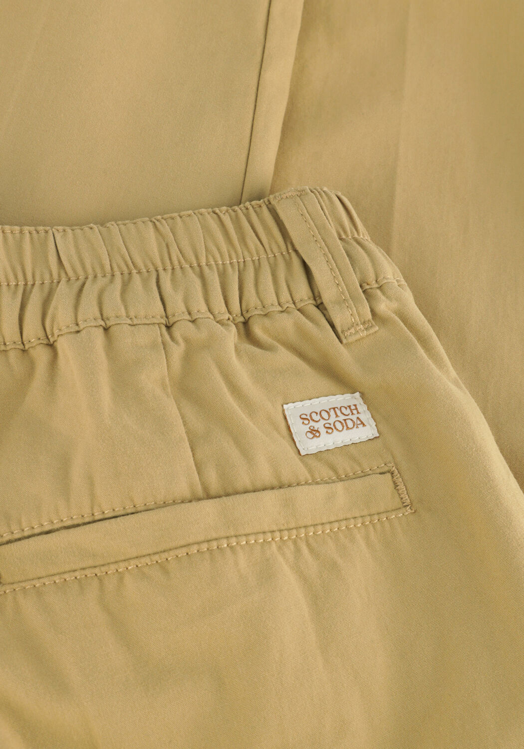 SCOTCH & SODA Jongens Broeken Peached Cotton Chino Zand