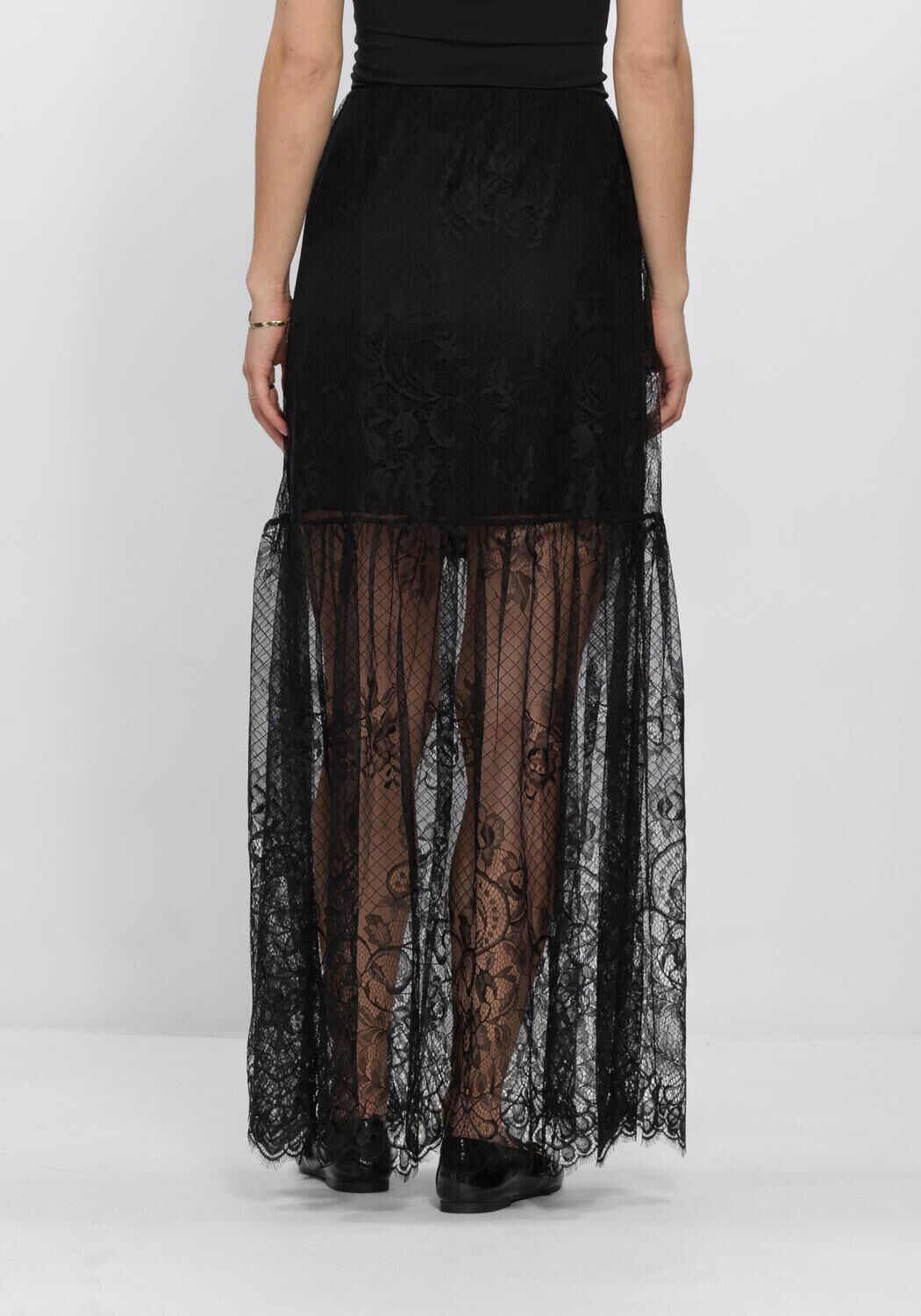 Zwarte ROUGE EDIT Rokken ROULEYA HW MAXI SKIRT - large