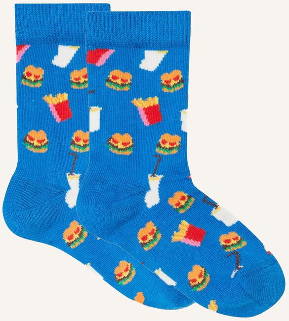 Blauwe HAPPY SOCKS Sokken KIDS HAMBURGER Blauwe HAPPY SOCKS Sokken KIDS HAMBURGER - large