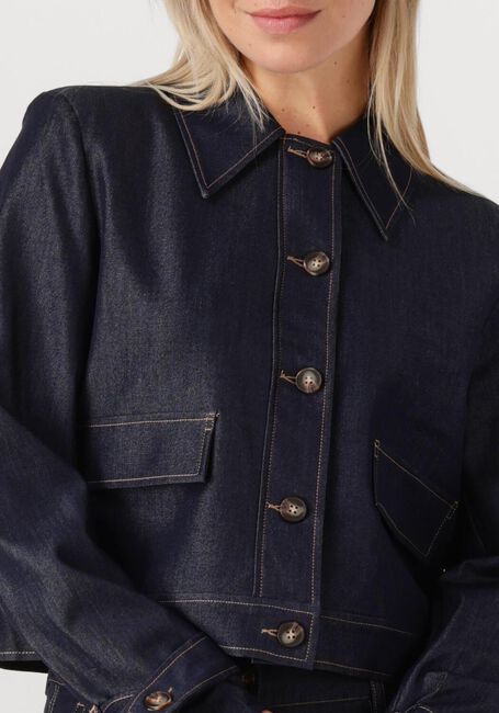 Donkerblauwe CO'COUTURE Blouses TERRY DENIM JACKET - large