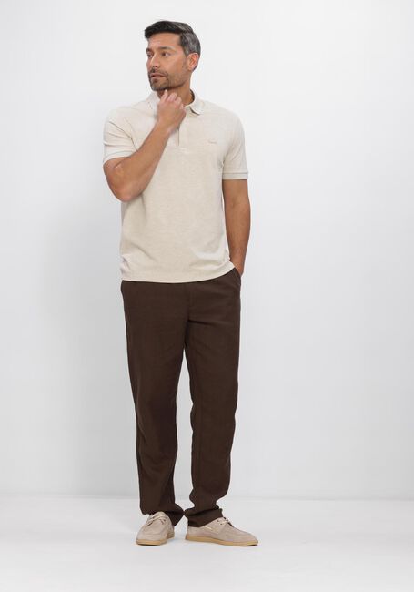 Beige LACOSTE Polo REGULAR FIT COTTON BLEND POLO SHIRT - large