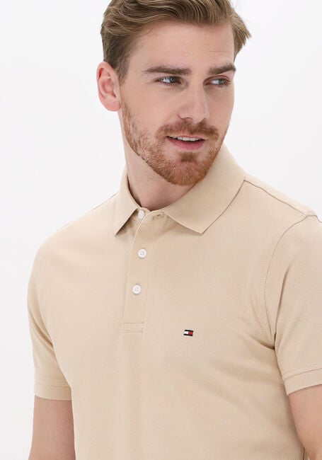 Beige TOMMY HILFIGER Polo 1985 SLIM POLO - large