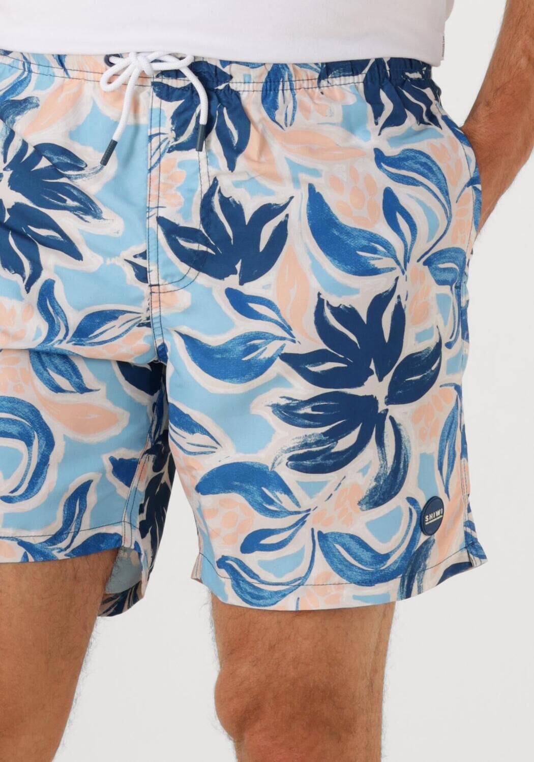 SHIWI Heren Zwembroeken Men Mike Swim Shorts 7 Inch Floral Leafs Multi