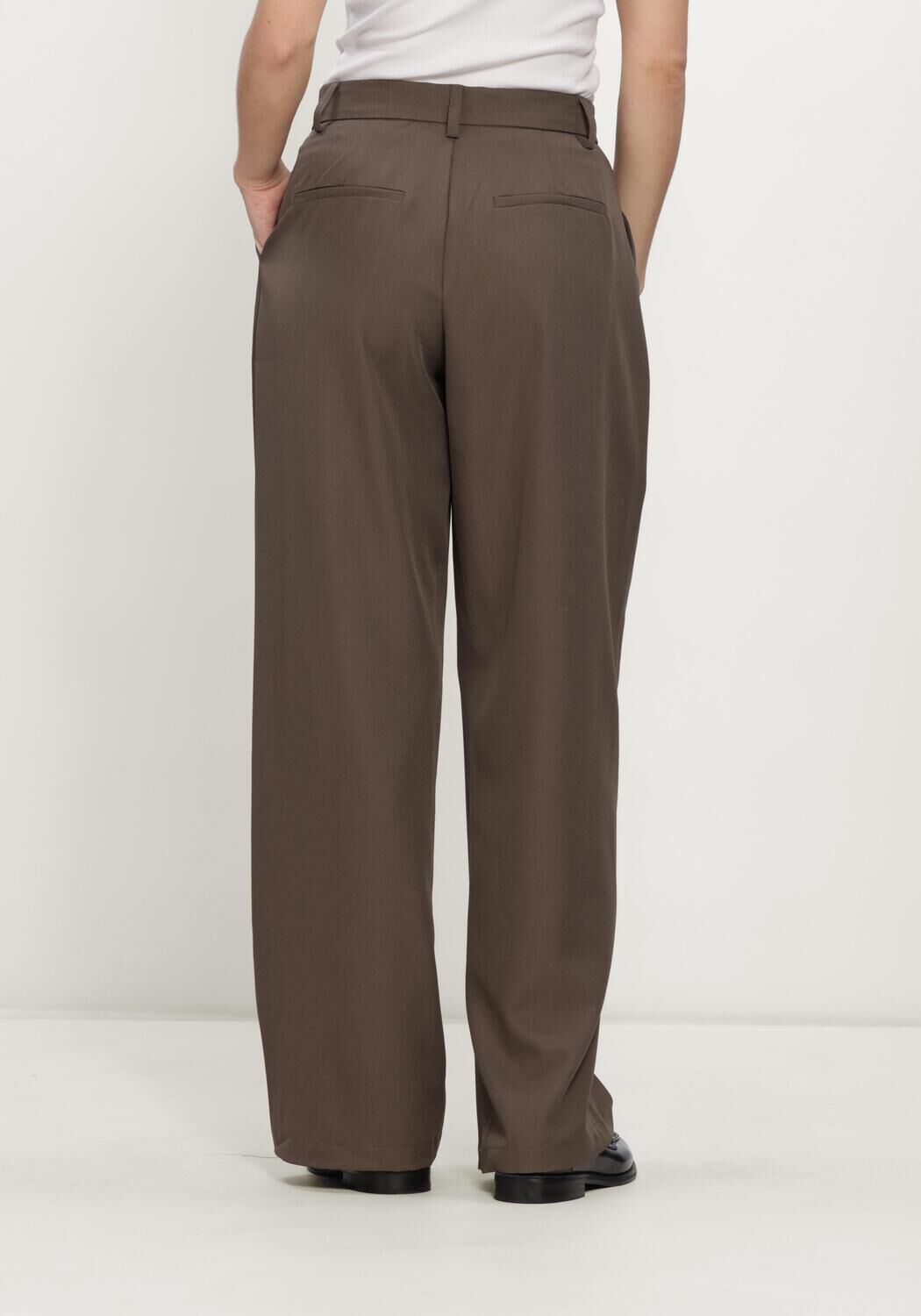 Bruine MOS MOSH Wide jeans MMAYMEN COATED PANT - large