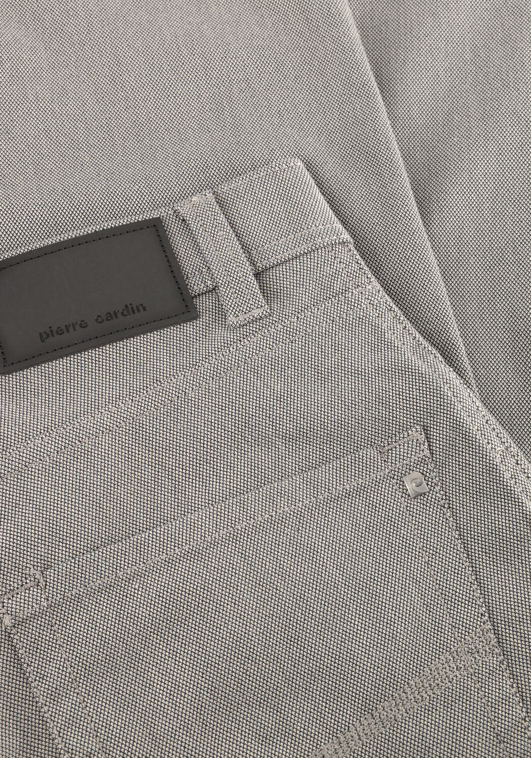 Grijze PIERRE CARDIN Slim fit jeans LYON TAPERED - large