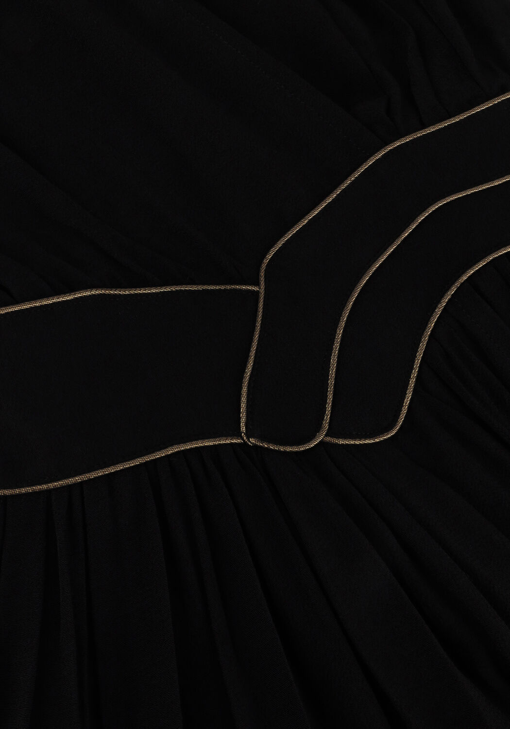 Zwarte LOUIZON Maxi jurk YACINTHE - large