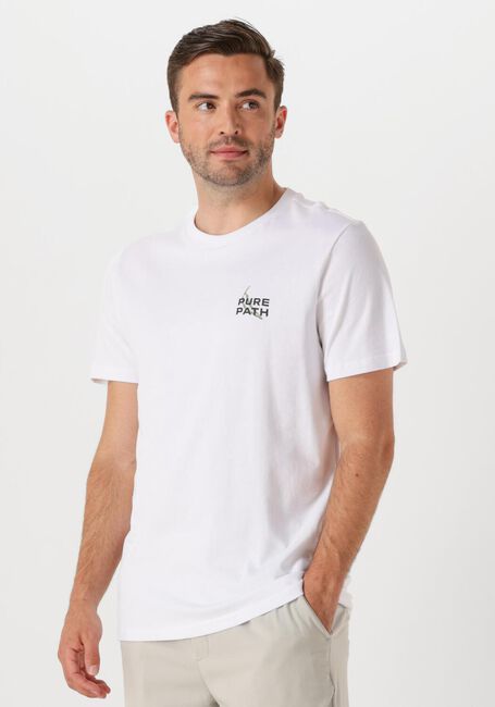 Witte PURE PATH T-shirt REGULAR FIT CREWNECK SS T-SHIRTS - large