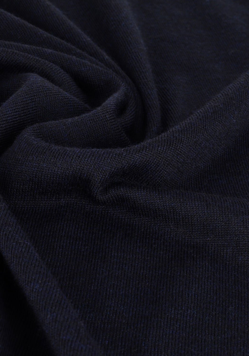 Donkerblauwe SELECTED MEN T-shirt SLHTOWN SS KNIT MOCK NECK B - large