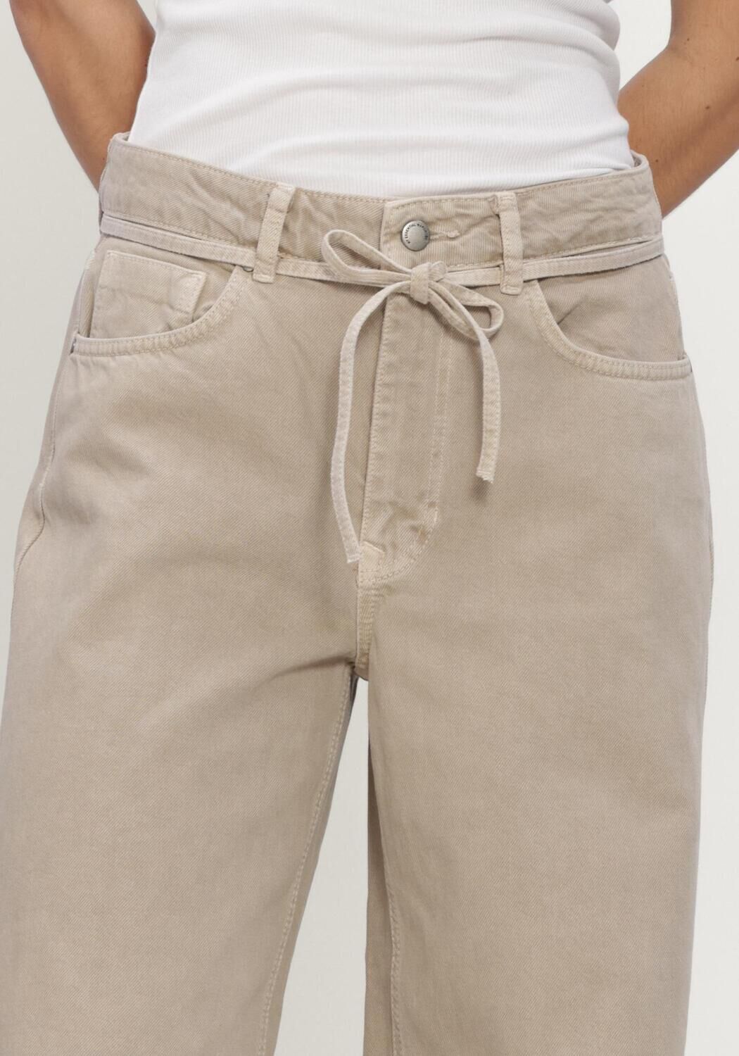 Khaki MY ESSENTIAL WARDROBE Wijde broek MWKARO 175 MID X-WIDE - large