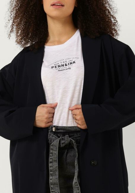 Donkerblauwe PENN & INK Mantel S23N139 - large