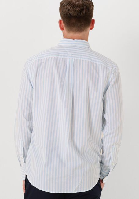 Lichtblauwe TOMMY HILFIGER Casual overhemd FLEX POPLIN BOLD STRIPE RF SHIRT - large