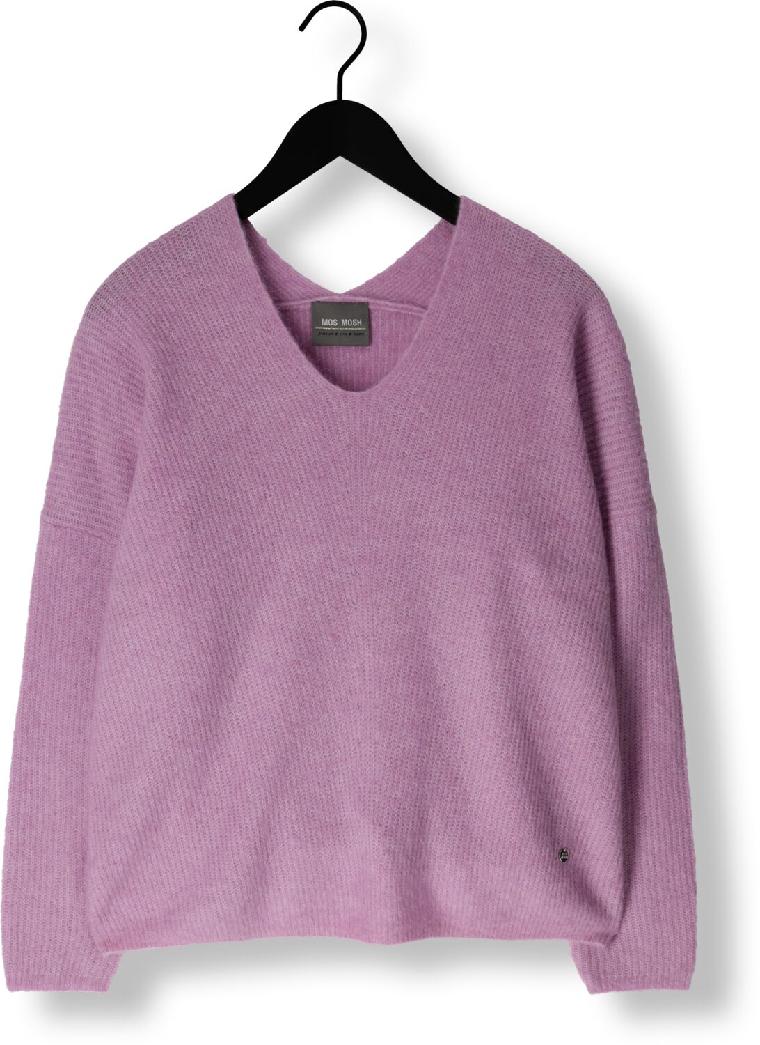 MOS MOSH Dames Truien & Vesten Thora V-neck Knit Lila