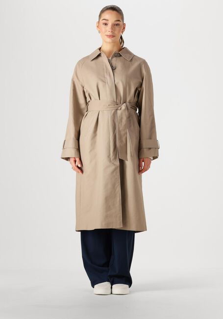 Taupe OBJECT Trenchcoats OBJVEGA L/S RE LONG COAT - large