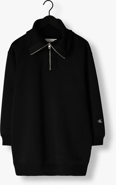 Zwarte CALVIN KLEIN Mini jurk SPACER ZIP LOOSE DRESS - large