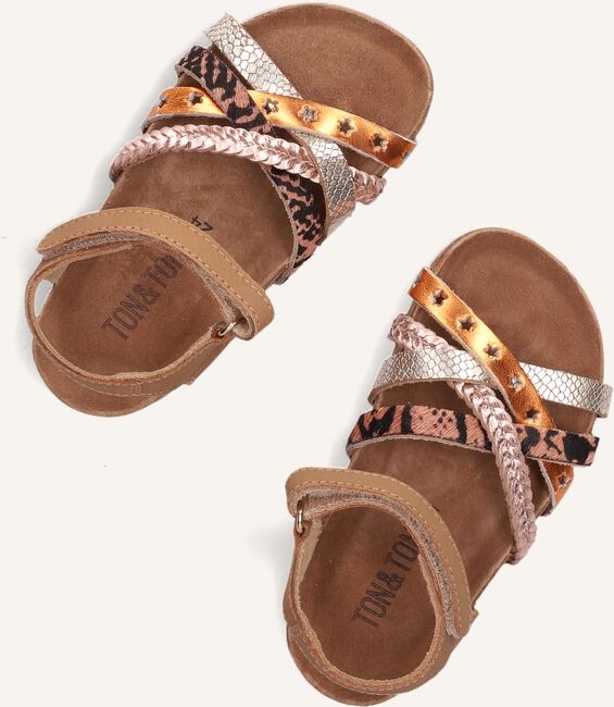 Cognac TON & TON Platte sandalen PL_OMO08 Cognac TON & TON Platte sandalen PL_OMO08 - large