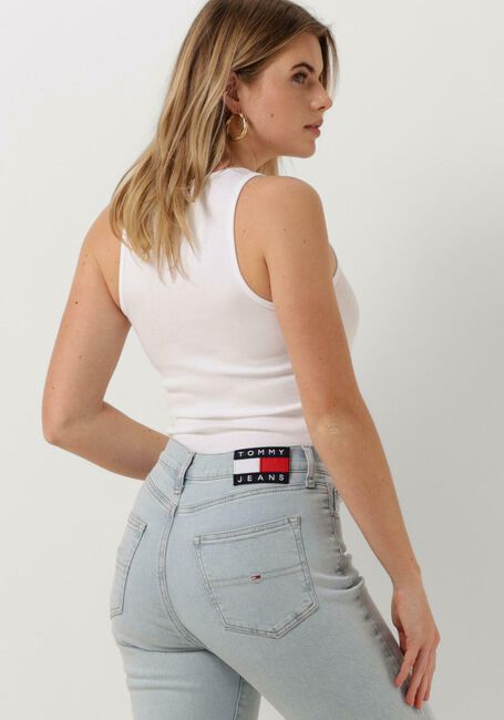 Witte TOMMY JEANS Top TJW ESSENTIAL RIB TANK - large