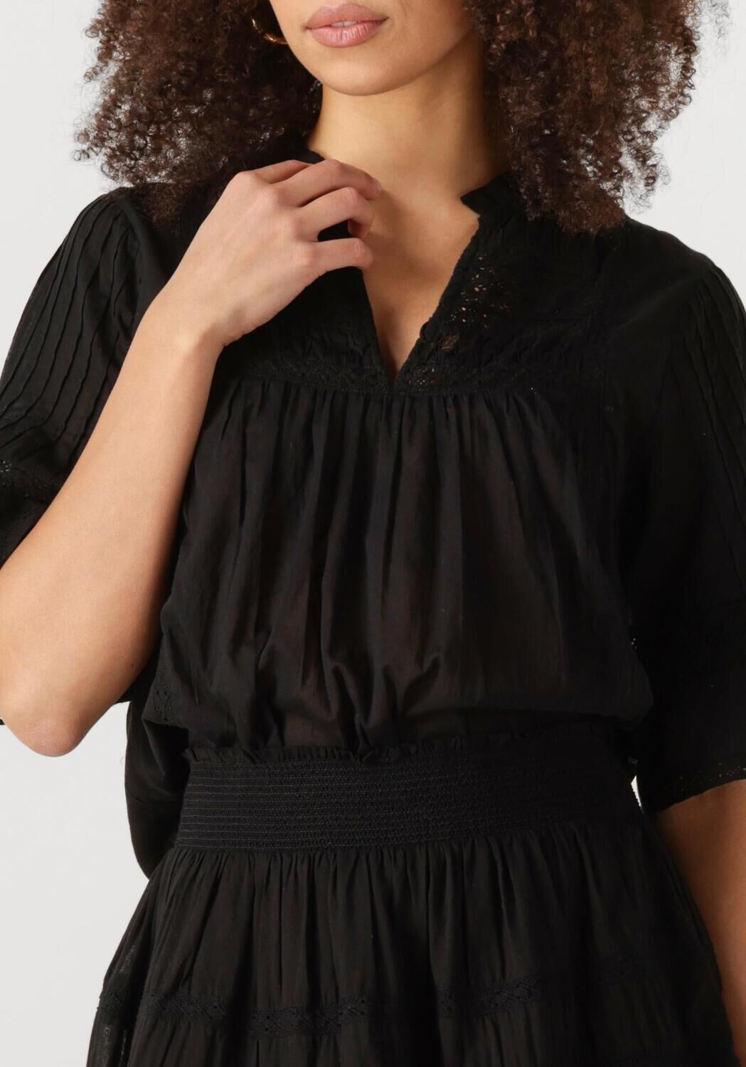 NEO NOIR Dames Blouses Siama S Voile Blouse Zwart