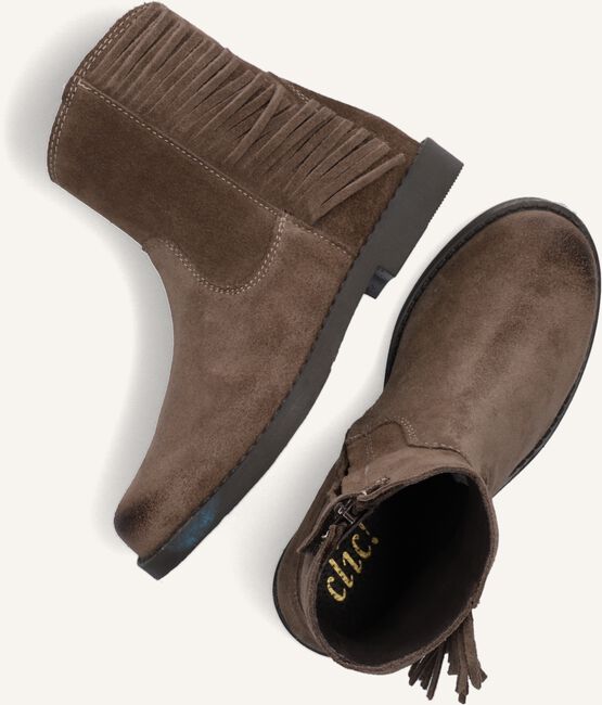 Taupe CLIC! Enkellaarsjes CL-20201 Taupe CLIC! Enkellaarsjes CL-20201 - large