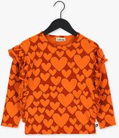Oranje CARLIJNQ  HEARTS - RUFFLED TOP LONGSLEEVE - medium