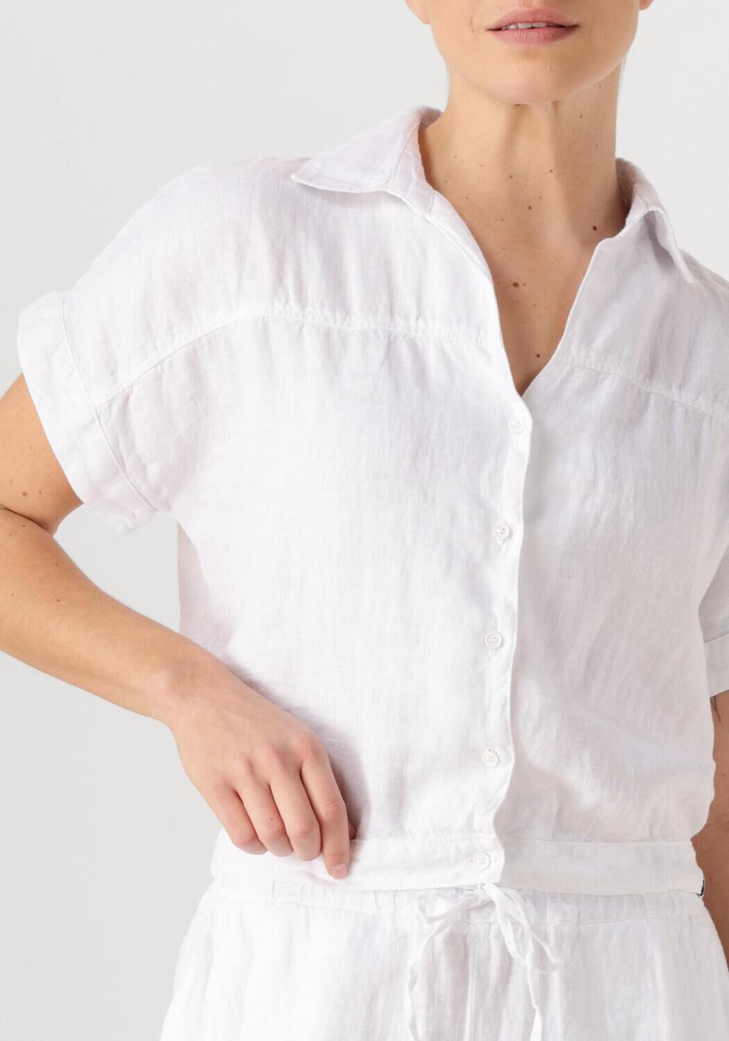 PENN & INK Dames Blouses Blouse Wit