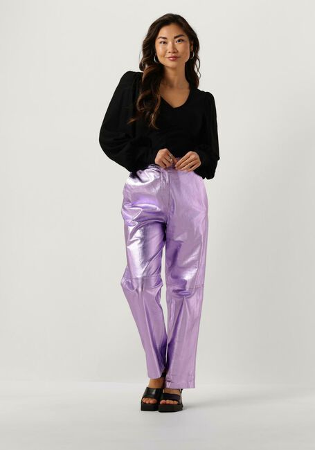 Paarse IBANA Pantalon PERFECTA METALLIC - large