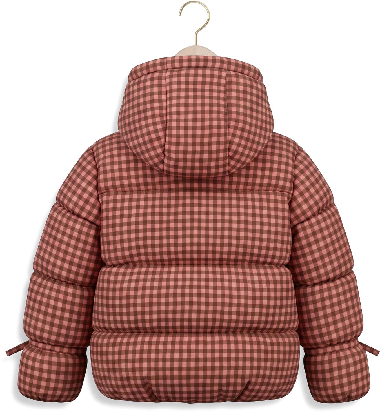YOUR WISHES Meisjes Jassen Gingham Tie Puffer Coat Roze