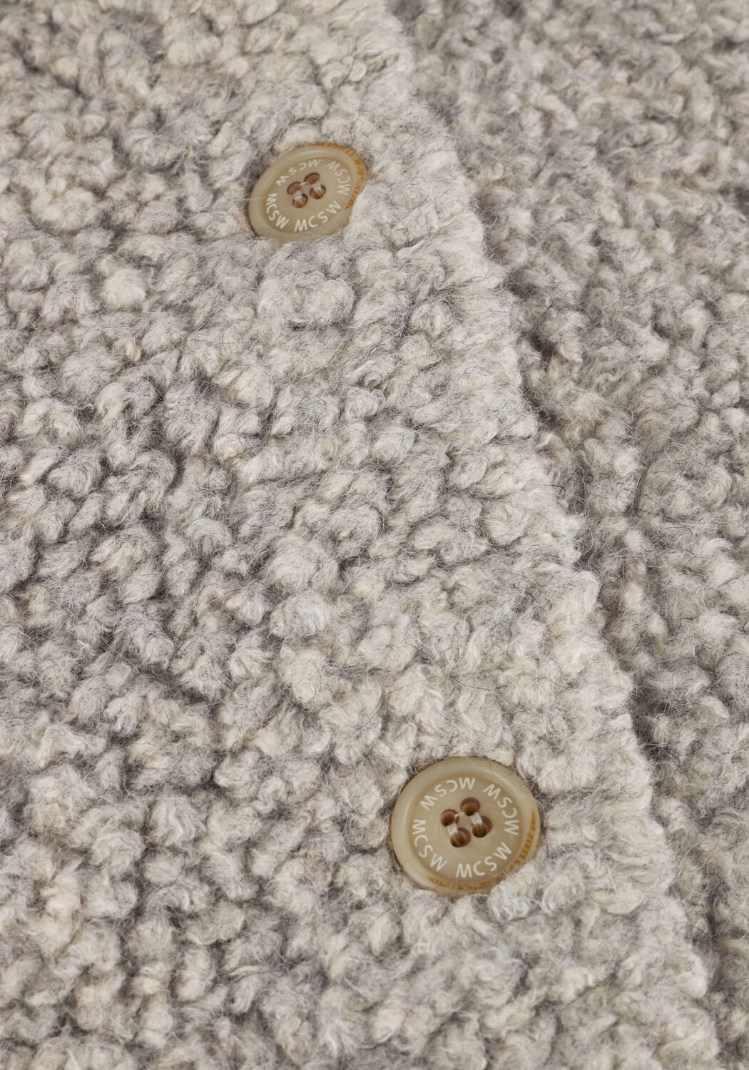 Lichtgrijze MOSCOW Teddy jas 89-11 PELLE - large