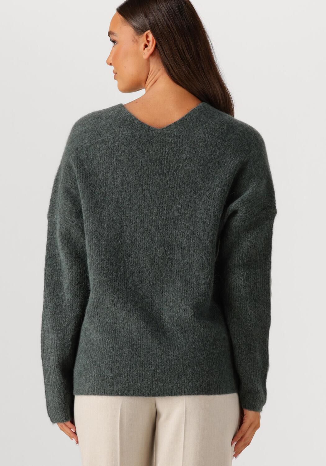 MOS MOSH Dames Truien & Vesten Mmthora V-neck Knit Groen
