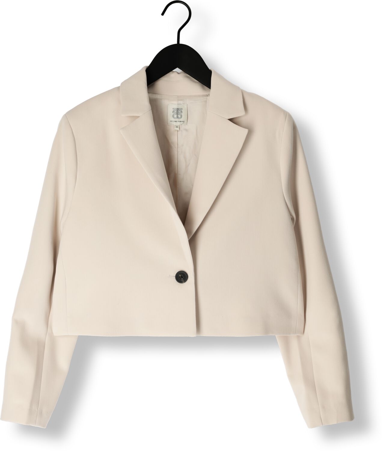 SECOND FEMALE Dames Blazers Evie Cropped Blazer Beige