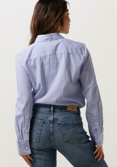 Lichtblauwe TOMMY HILFIGER Blouses ESSENTIAL STP REGULAR SHIRT - large