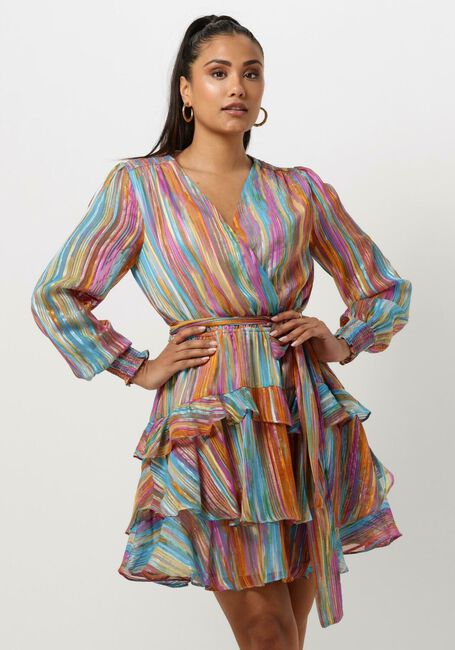 Multi NEO NOIR Mini jurk DENNIE BLURRED STRIPE DRESS - large