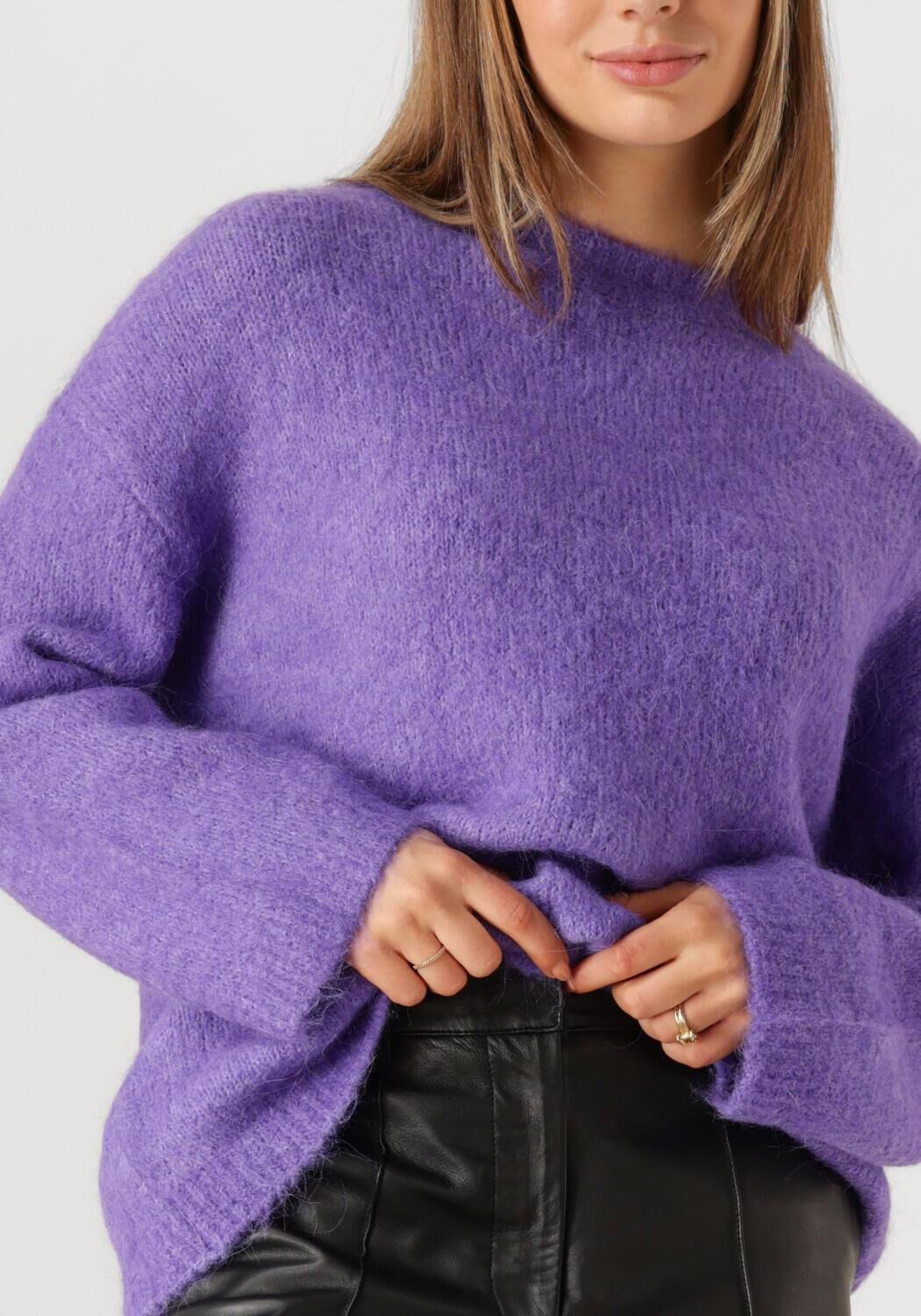 SELECTED FEMME Dames Truien & Vesten Slfgabella Ls Knit O-neck Camp Paars