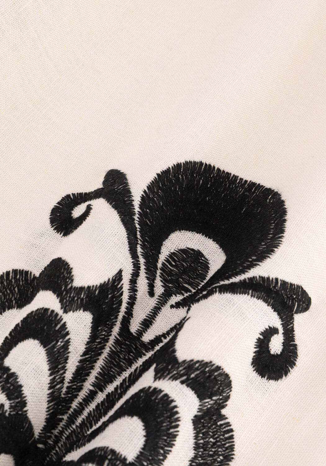 Zand ACCESS Maxi jurk DRESS WITH OPEN SHOULDERS AND EMBROIDERIES - large