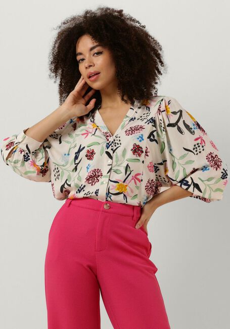 Blauwe POM AMSTERDAM Blouses BLOUSE 7242 - large