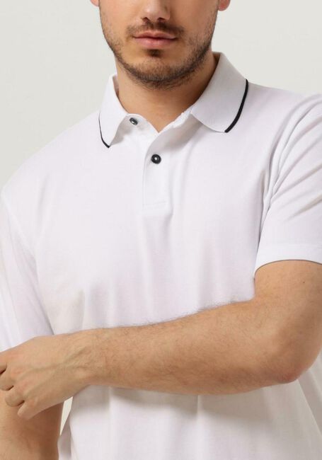 Witte SELECTED MEN Polo SLHLEROY COOLMAX SS POLO B - large
