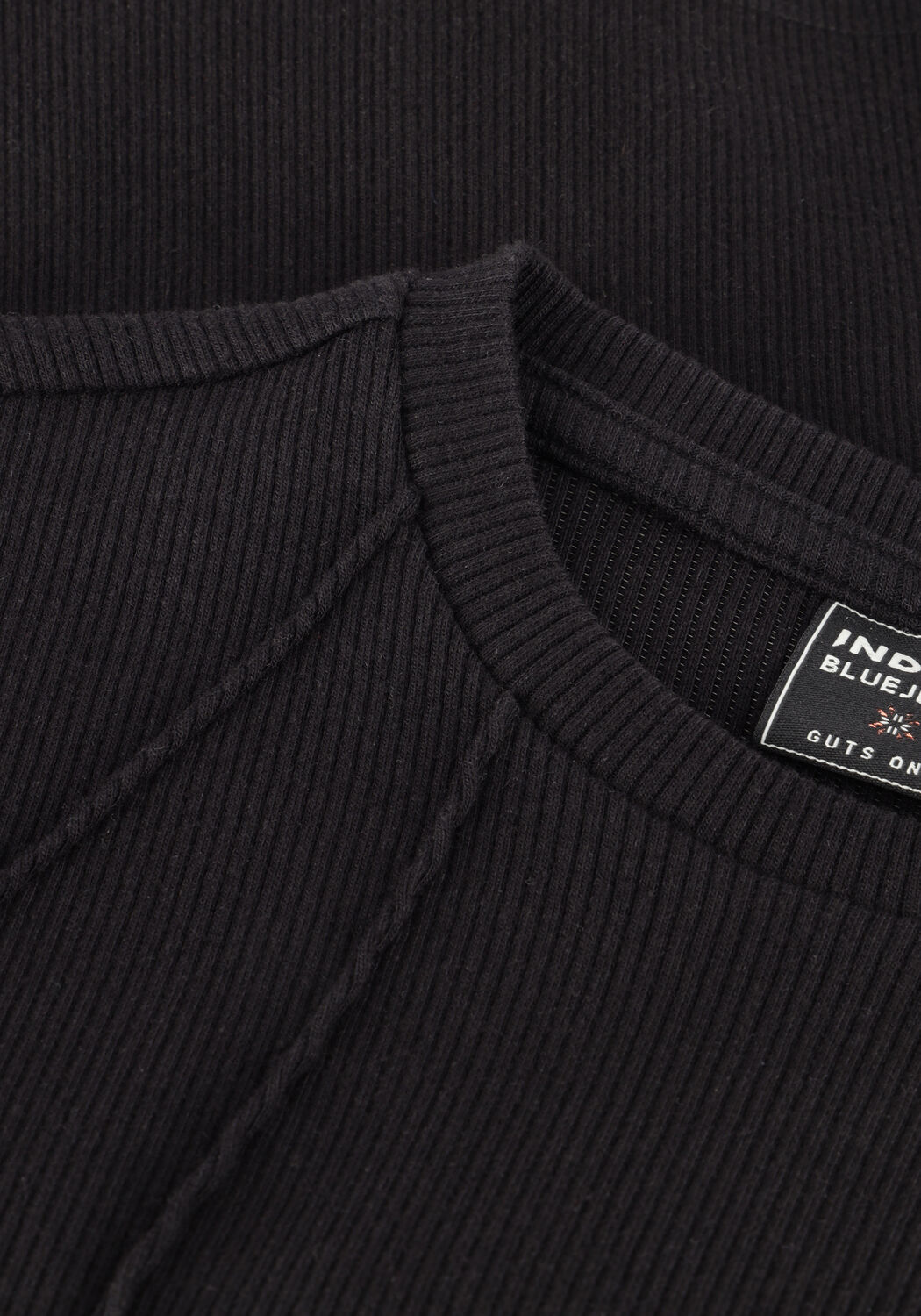 Zwarte INDIAN BLUE JEANS Top LONGSLEEVE SPORT - large