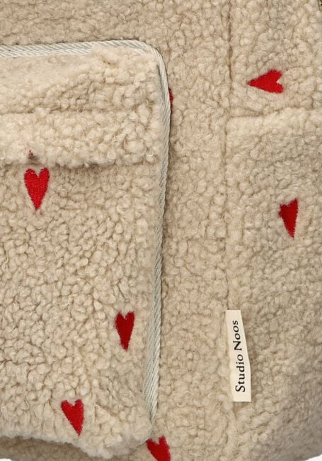 Beige STUDIO NOOS Rugtas TEDDY HEARTS MIDI BACKPACK Beige STUDIO NOOS Rugtas TEDDY HEARTS MIDI BACKPACK - large