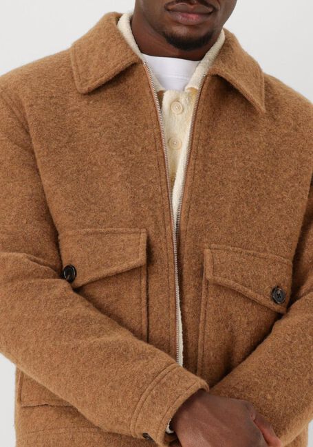 Bruine SELECTED MEN Jack SLHJAKOB WOOL BLEND JKT - large