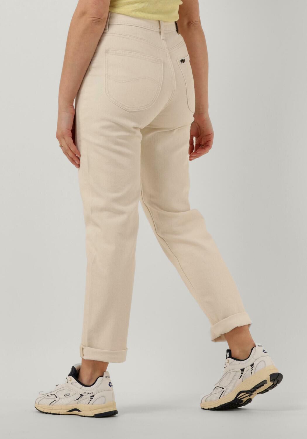 Beige online mom jeans