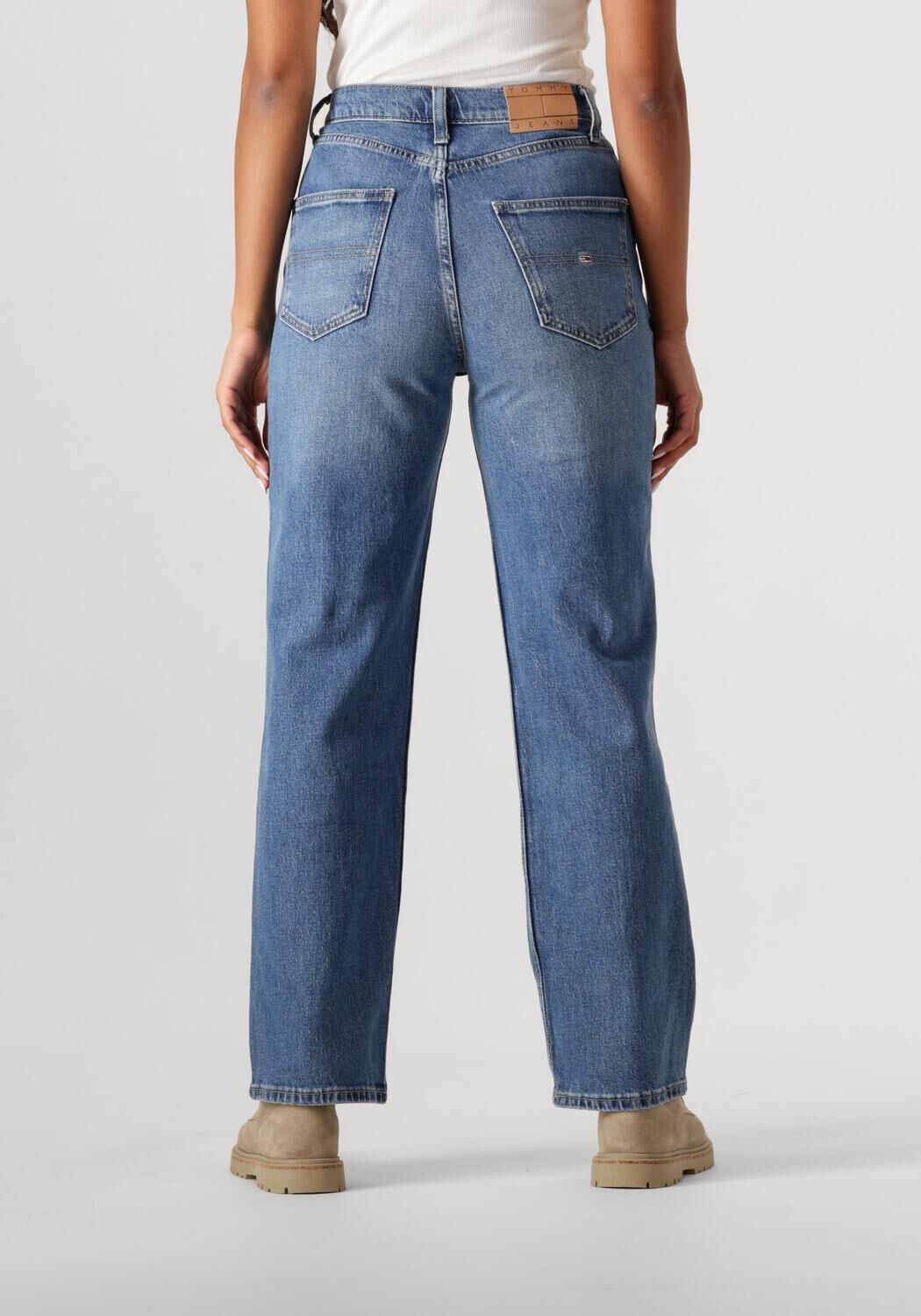 TOMMY JEANS Dames Jeans Layla Hr Slim Straight Ch0130 Blauw