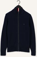 Donkerblauwe TOMMY HILFIGER Vest CHUNKY COTTON ZIP THROUGH Donkerblauwe TOMMY HILFIGER Vest CHUNKY COTTON ZIP THROUGH - medium