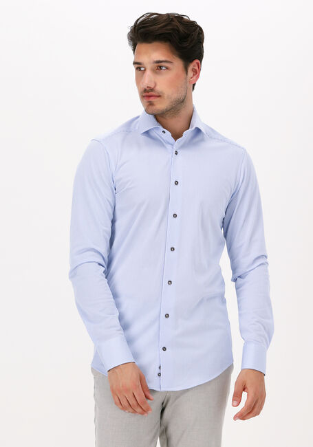 Lichtblauwe PORTO MILANO Klassiek overhemd LAGOS - large